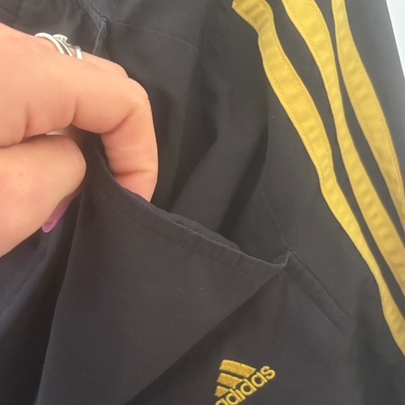 Adidas Black Pants with Yellow Stripes - Picture 5 of 6